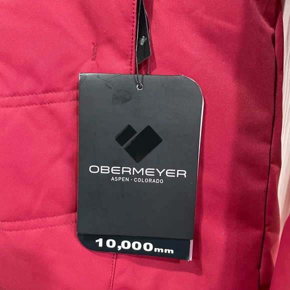 NWT Obermeyer Tuscany II Ski Jacket Size 12 Maroon - Picture 4 of 16